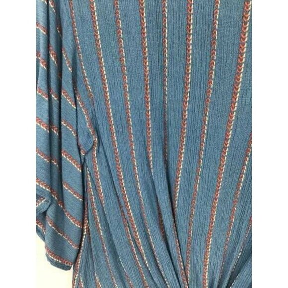 Cookies Clothing Top Small Blue Stripe Women New - Picture 8 of 9